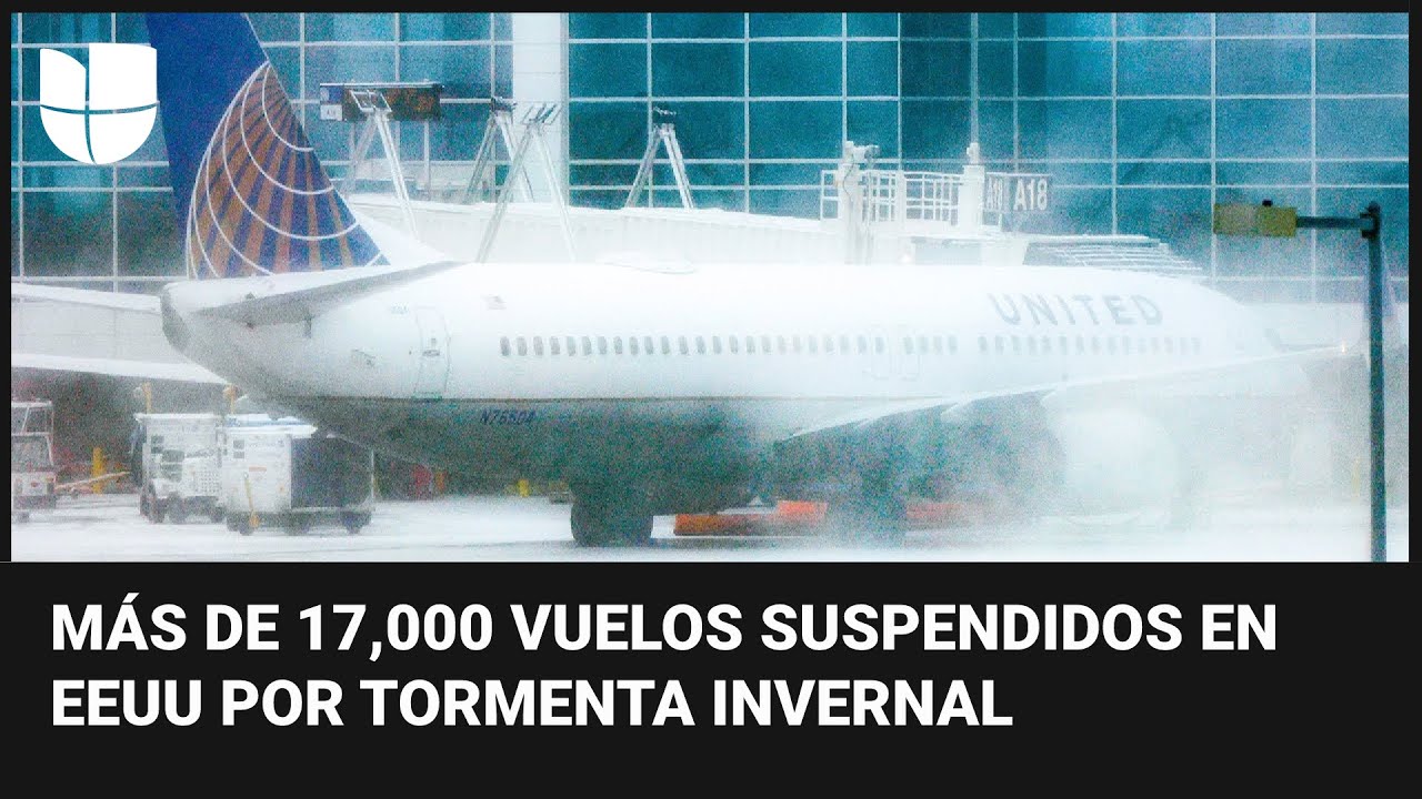 Miles de viajeros en EEUU resultan afectados por cancelación de vuelos debido al mal tiempo