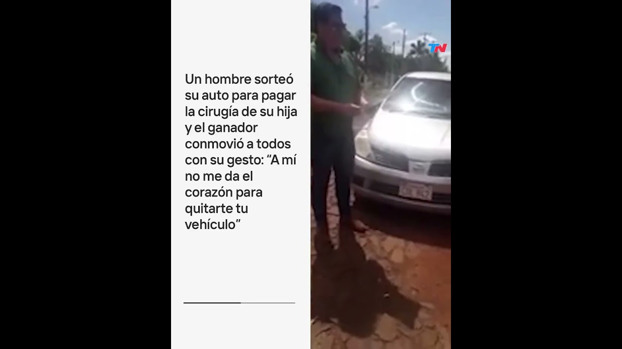 Un hombre sorteó su auto para pagar la cirugía de su hija y el ganador conmovió a todos con su gesto