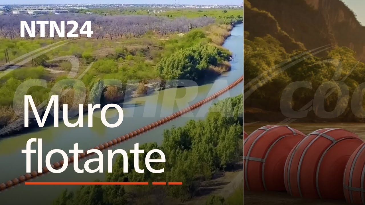 Texas anunció la construcción de un muro fronterizo flotante en el Río Grande