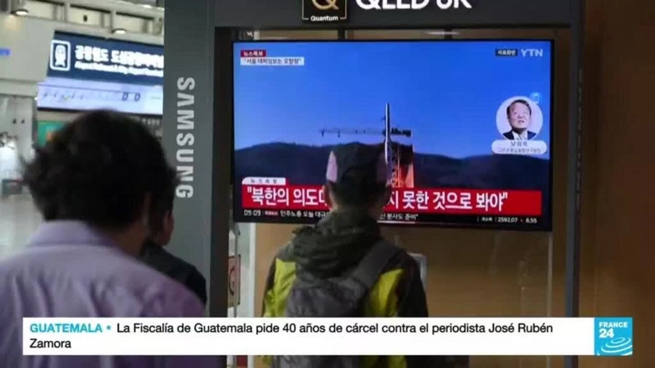Alerta en Seúl y Japón por fallido lanzamiento de "satélite de reconocimiento militar" norcoreano