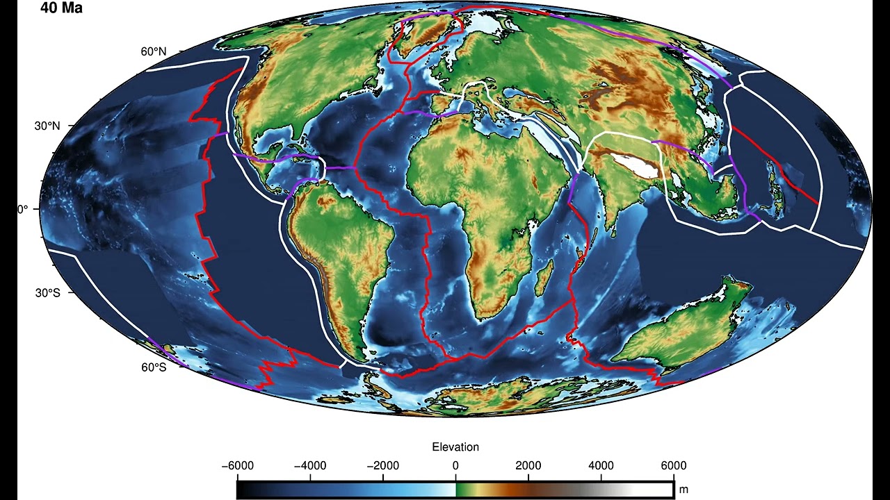 Landscape evolution over 100 millions of years