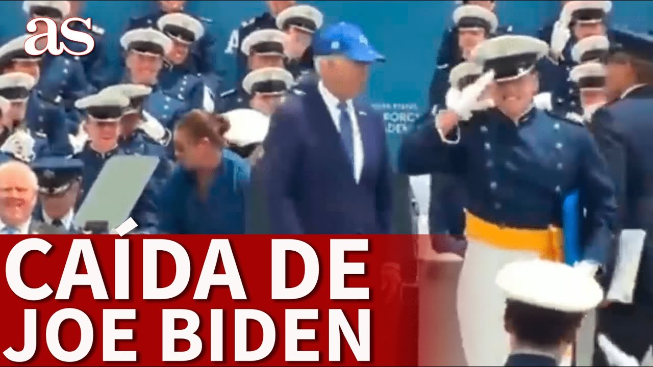 JOE BIDEN | CAÍDA del PRESIDENTE de ESTADOS UNIDOS en la US Air Force Academy | Diario AS