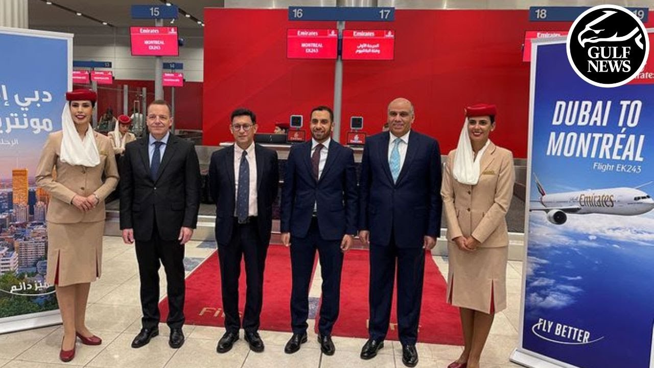 Emirates' inaugural Dubai to Montréal flight takes off
