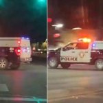 Un hombre pelea con un policía en las Vegas