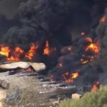 Una planta de almacenamiento de productos químicos se incendio en Texas