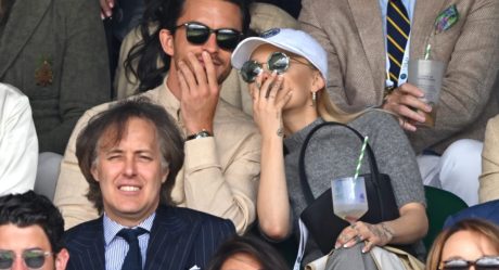 Ariana Grande was spotted without her wedding ring at a tennis tournament