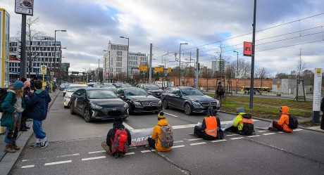 Climate activists say police officers in Germany cracked down their protest