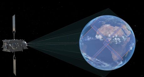 The European Space Agency shows animations from their lighting tracking satelite