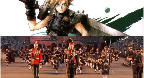 Soldiers marched to a song from Final Fantasy VII at military festival