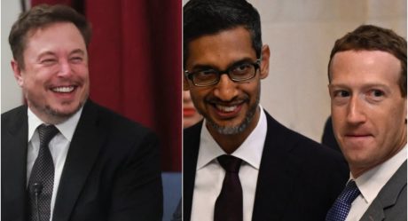 Elon Musk, Mark Zuckerberg and Sam Altman meet to discuss artificial intelligence at a summit