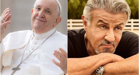 Pope Francis met with Sylvester Stallone at the Vatican